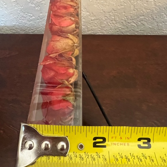 Vintage Vance Kitira Acrylic Picture Frame 3 Dimensional Encased Roses 4x6 Photo - Picture 10 of 13